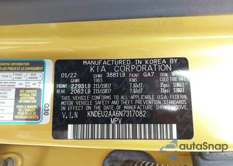 2022 Kia Seltos S from USA, damaged, VIN KNDEU2AA6N7317082